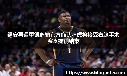 锡安再遭重创鹈鹕官方确认胖虎将接受右膝手术赛季提前结束